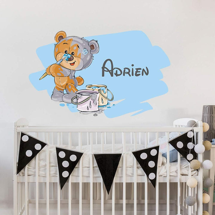 Sticker für Kinder | Wandaufkleber Mess – Wanddekoration Kinderzimmer - 140 x 60 cm