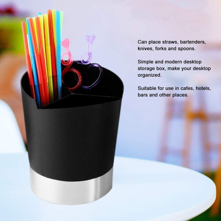 Oumefar Straws Organizer Umweltfreundliche Plastikstrohhalme Aufbewahrungsbox Starke Praktikabilität