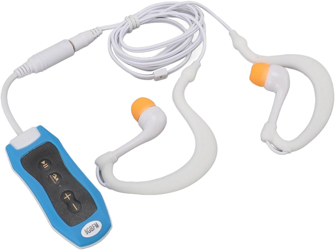 Zunate Ohrhörer-Unterwasser-MP3-Player, Wasserdichter Streaming-Musikplayer mit Kopfhörer Zum Schwim