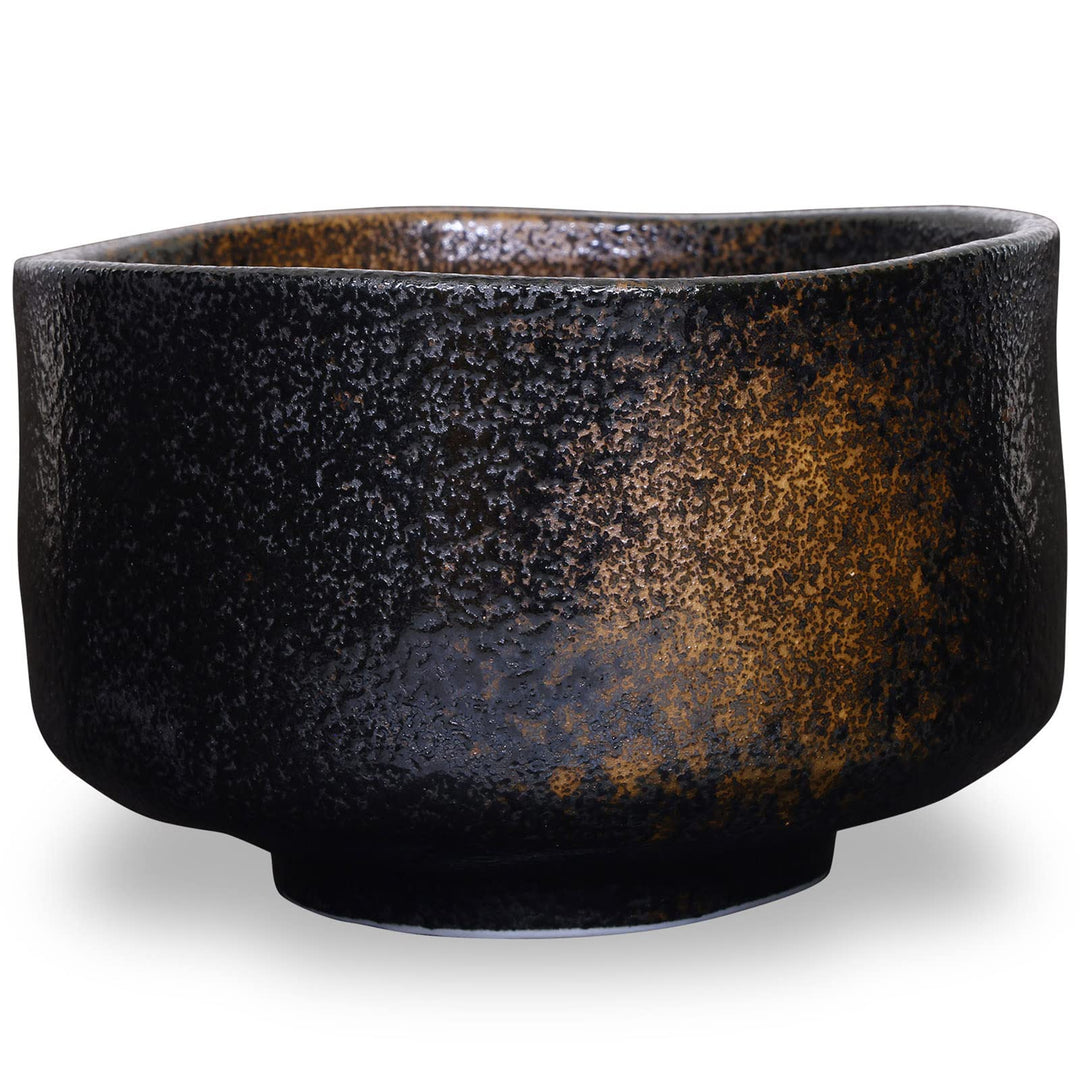 Product of Gifu Japan Japanische Handgefertigte Matcha-Tee-Schale Schwarz, Grüner Tee Zeremonie, Aut
