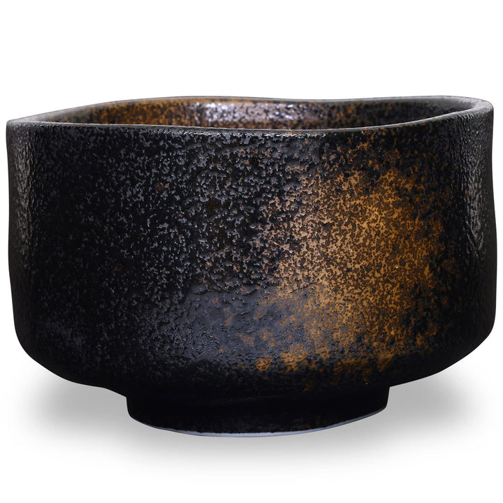 Product of Gifu Japan Japanische Handgefertigte Matcha-Tee-Schale Schwarz, Grüner Tee Zeremonie, Aut