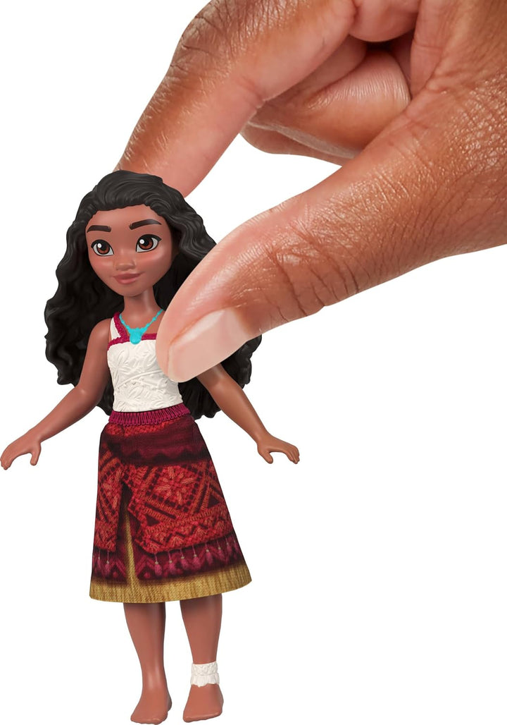 Mattel Disney Moana 2 Spielzeuge, Moanas Kanu Crew Spielset mit 5 kleinen Puppen in charakteristisch