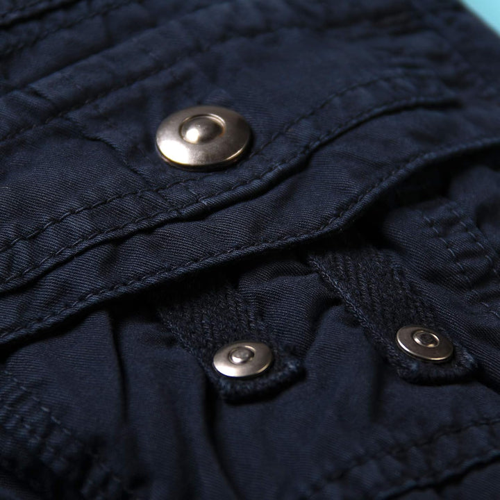 Aeslech Shorts für Frauen mit mehreren Taschen, Cargo-Casual Sommer 42 Dunkelblau, 42 Dunkelblau