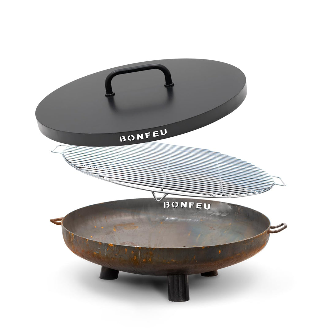 BonFeu BonBowl Feuerschale - Feuerschalen für den Garten - Feuerstelle Outdoor - Feuerschale mit Opt