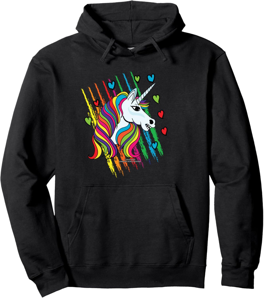 Regenbogen Einhorn Magische Fantasie Kreatur Neuheit Pullover Hoodie