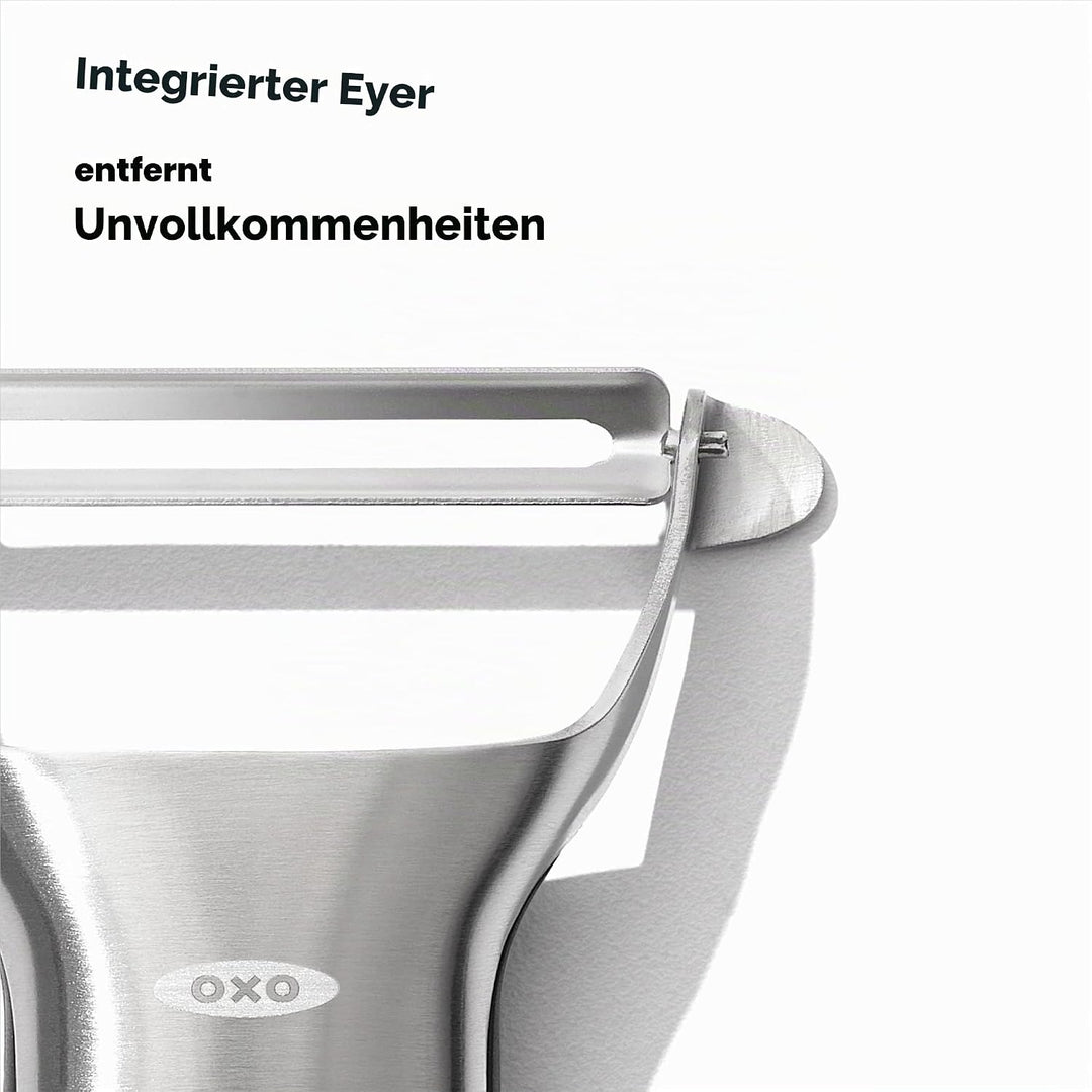 OXO Steel Y-Schäler aus Edelstahl Silber Y-Schäler, Silber Y-Sch&amp;