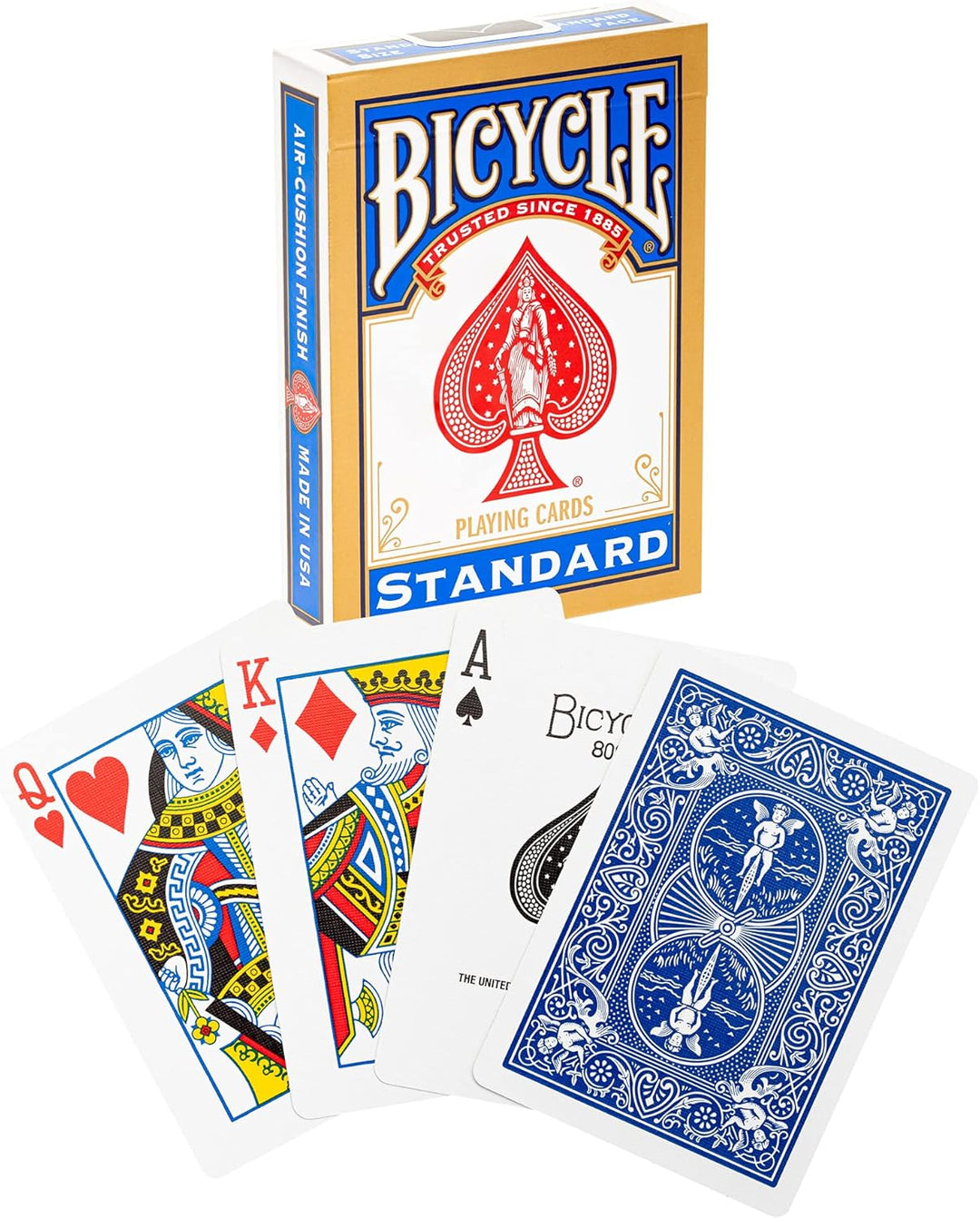 Paket von 12 Pokerkarten Bicycle Standard (6 Blau / 6 Rot) Rider Back 12 Decks Einzelbett, Rider Bac