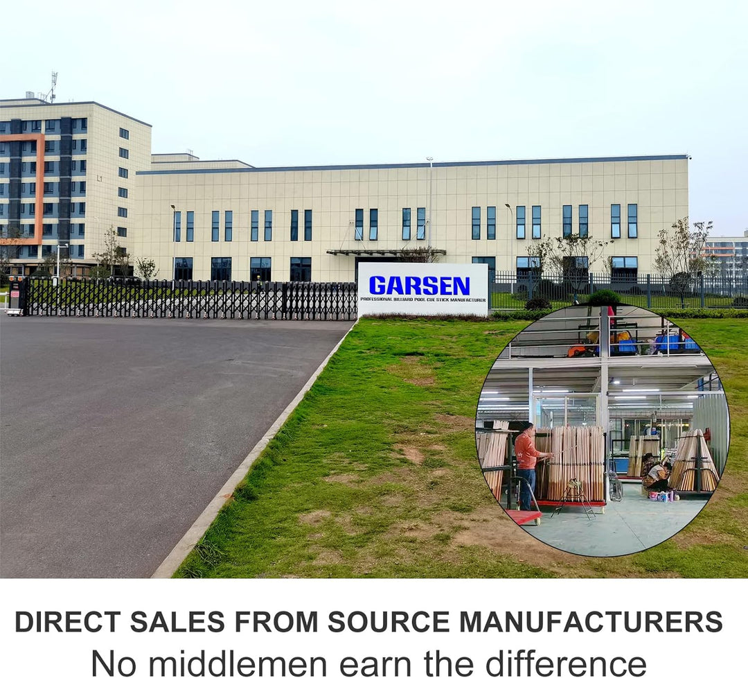 GARSEN Billard-Queue-Stick, 147,3 cm, 510,3 g, 538,6 g, 567 g, 595,3 g, Billard-Hausbar, 4 Stück Set