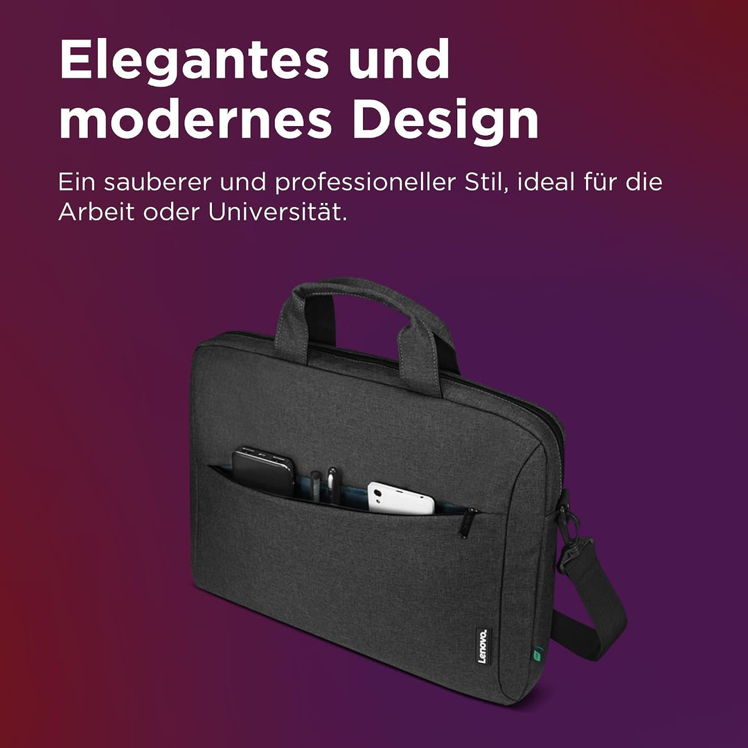 Lenovo Laptoptasche T210, Messenger-Umhängetasche für Laptop oder Tablet, schlank, strapazierfähiger