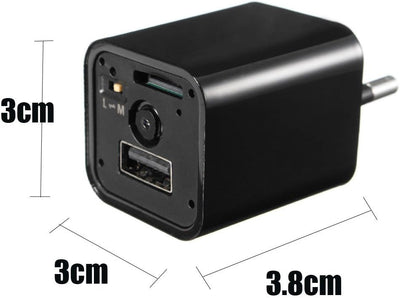 KOBERT GOODS Getarnte Full HD 1080P Überwachungs-Kamera M1B versteckt in Ladegerät Spionage-Camera f