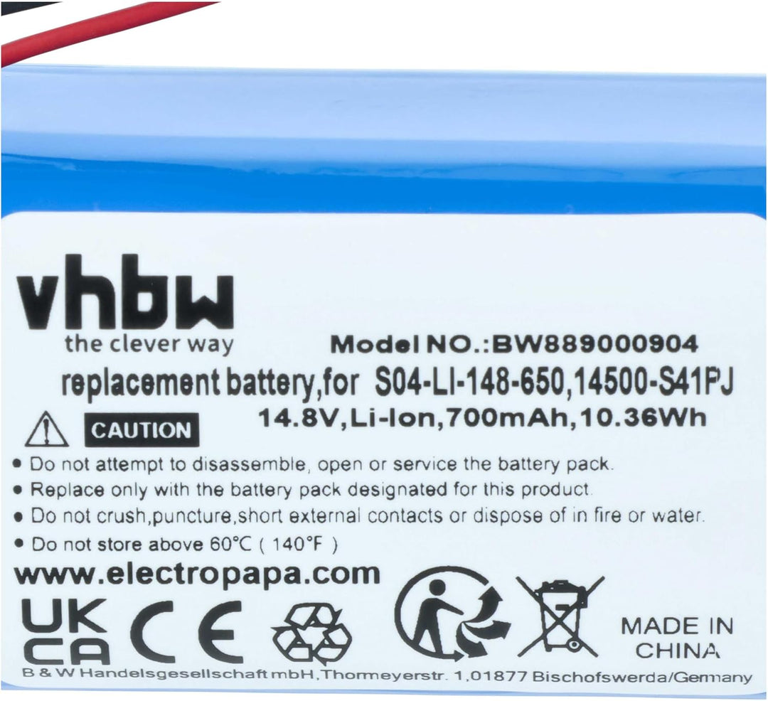 vhbw Akku kompatibel mit Ecovacs Winbot W836, W950, W920, W880, W830, W835, W850, W930, 880 Home Cle