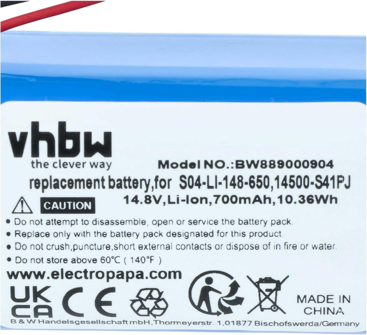 vhbw Akku kompatibel mit Ecovacs Winbot W836, W950, W920, W880, W830, W835, W850, W930, 880 Home Cle