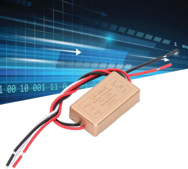 plplaaoo LED-Blitz-Stroboskop-Controller, ABS-Auto-Blinkmodul, Hochleistungs-Mini-Kompaktdesign für