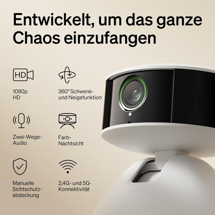 PETLIBRO Haustierkamera mit App, 360° HD Hundkamera, KI-gesteuert Haustierkamera für den Innenbereic