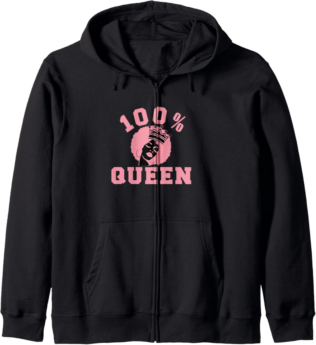 100 Percent Afro Melanin Queen Kapuzenjacke