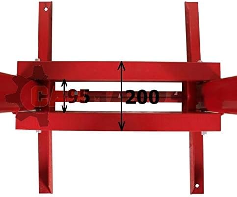 Carmax Werkstattpresse 20T Hydraulikpresse + Druckstücksatz 56-88mm – Rahmenpresse hydraulisch Dornp