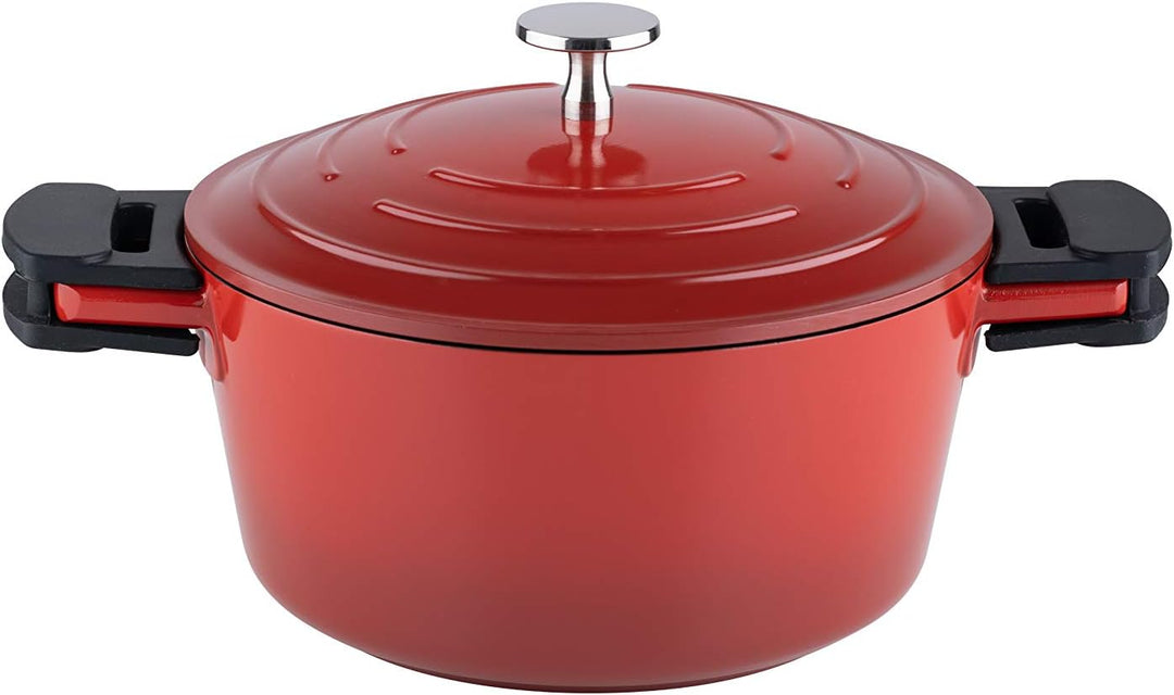 Kelomat, 3420-385, Schmortopf INDUKTION KERAMIKA RED; mit Deckel, Durchmesser 20cm, Inhalt 2,7 Liter