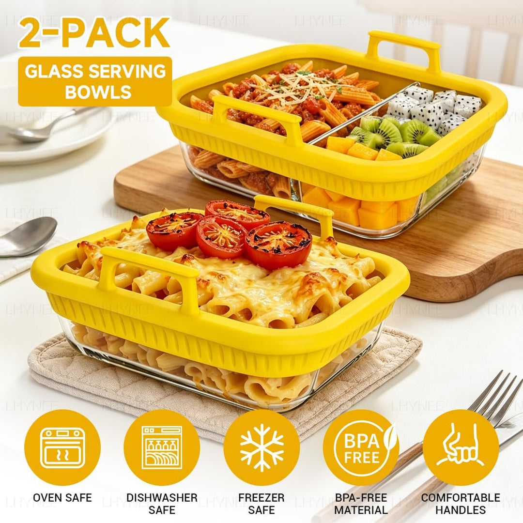 2 Stück Auflaufform Airfryer für Ninja Heissluftfritteuse AF400EU/DZ400EU/AF500EU/COSORI Heissluftfr