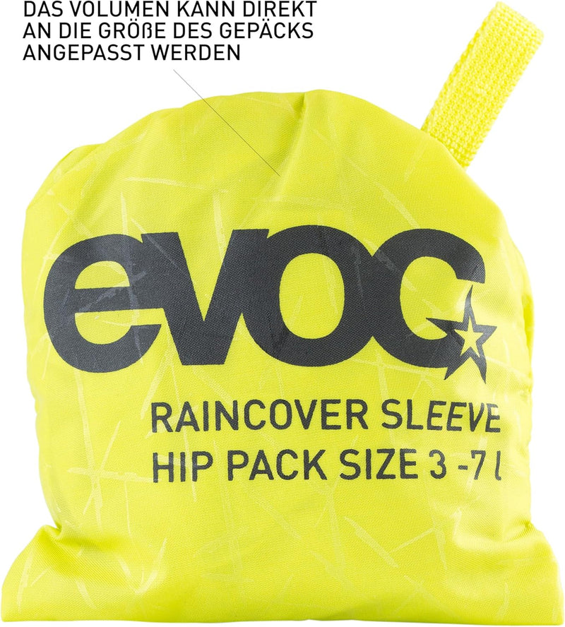 EVOC RAINCOVER SLEEVE HIP PACK Regenschutz Regenjacke für 3-7 Liter Hüfttaschen für Outdoor-Aktivitä