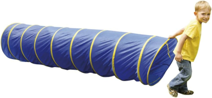 EDUPLAY 170-141 Kriechtunnel/Spieltunnel mit Tasche, Ø 60 cm, 295 cm, blau/gelb, 295 cm