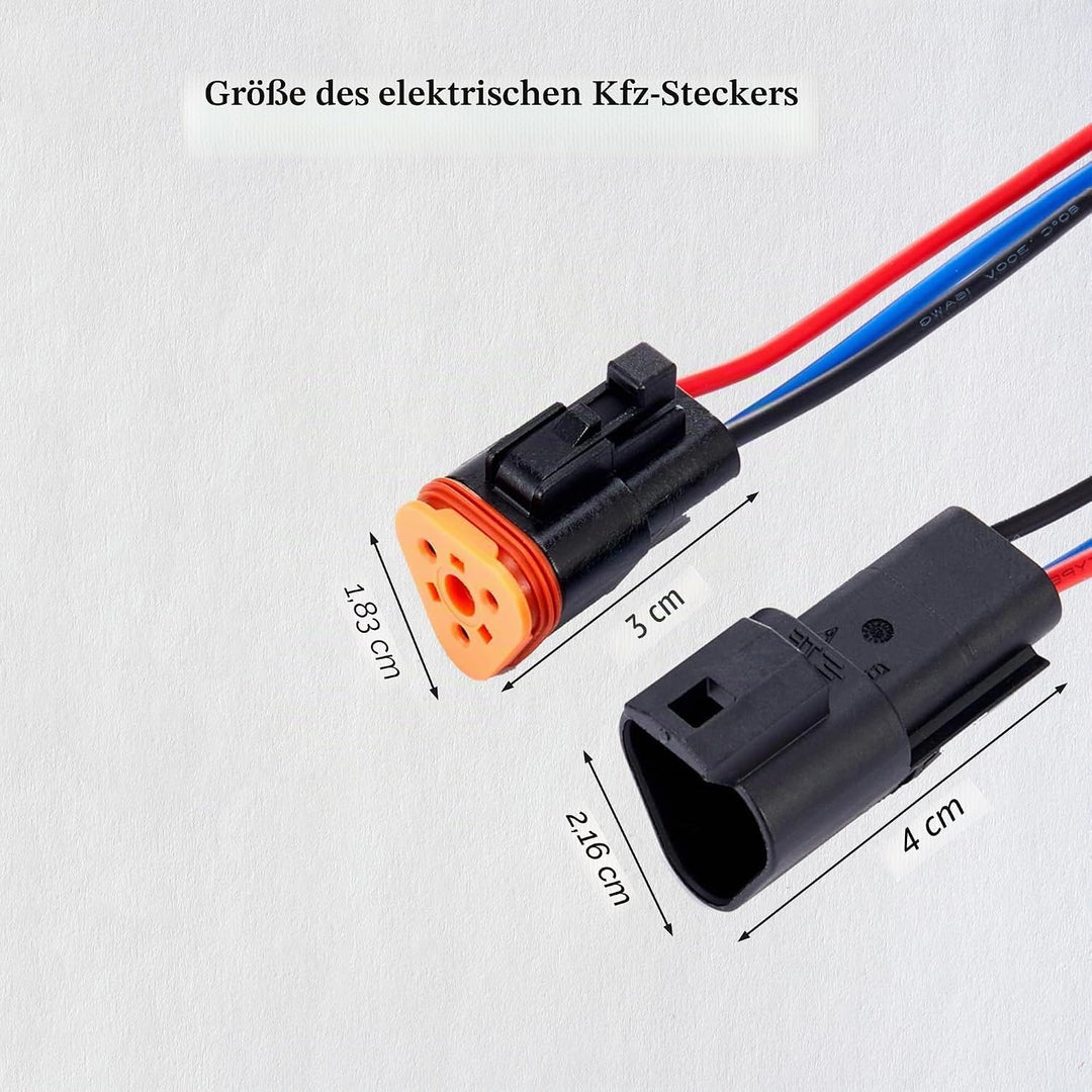 WOODGUILIN 3 Pin Deutsch DT Stecker 3-Wege wasserdicht DT Automotive Elektrische Stecker männlich un
