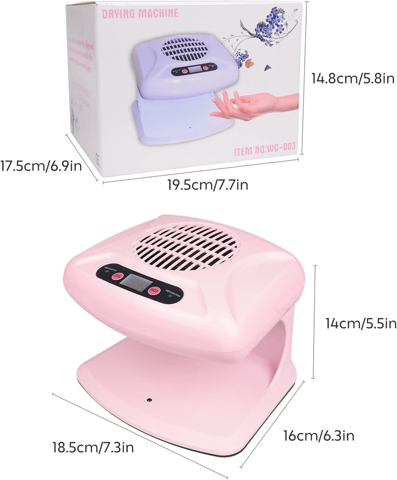 Air Nail Dryer mit automatischem Sensor, 300 W Timing Air Nail Fan Föhn für beide Hände und Füsse, w