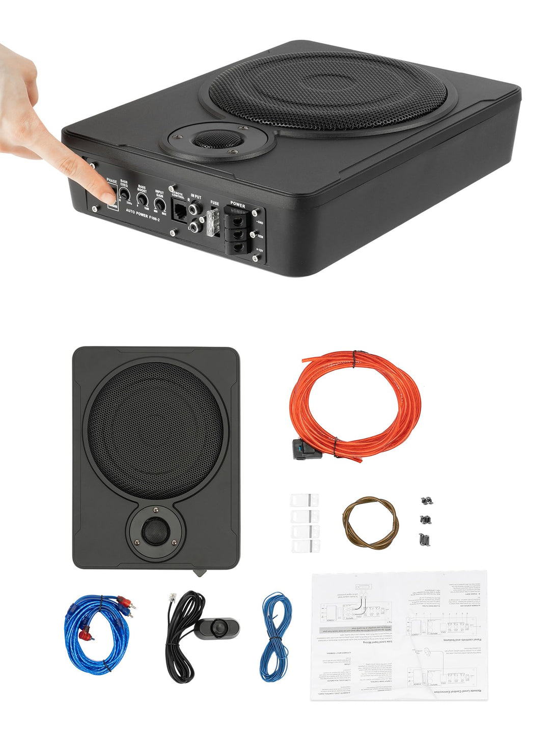 Subwoofer Auto 600W 8 Zoll Active Subwoofer Aktiv Bassbox Auto Lautsprecher & Subwoofer Auto Subwoof