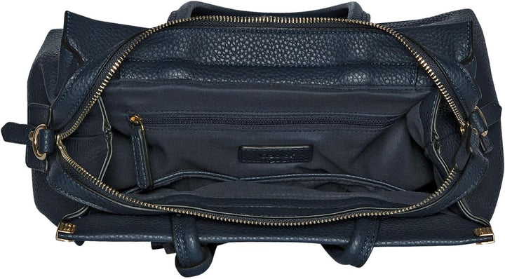Gabor bags Gela Damen Shopper Umhängetasche Reissverschluss Beige 35 x 13,5 x 24 Dark Blue, 35 x 13,