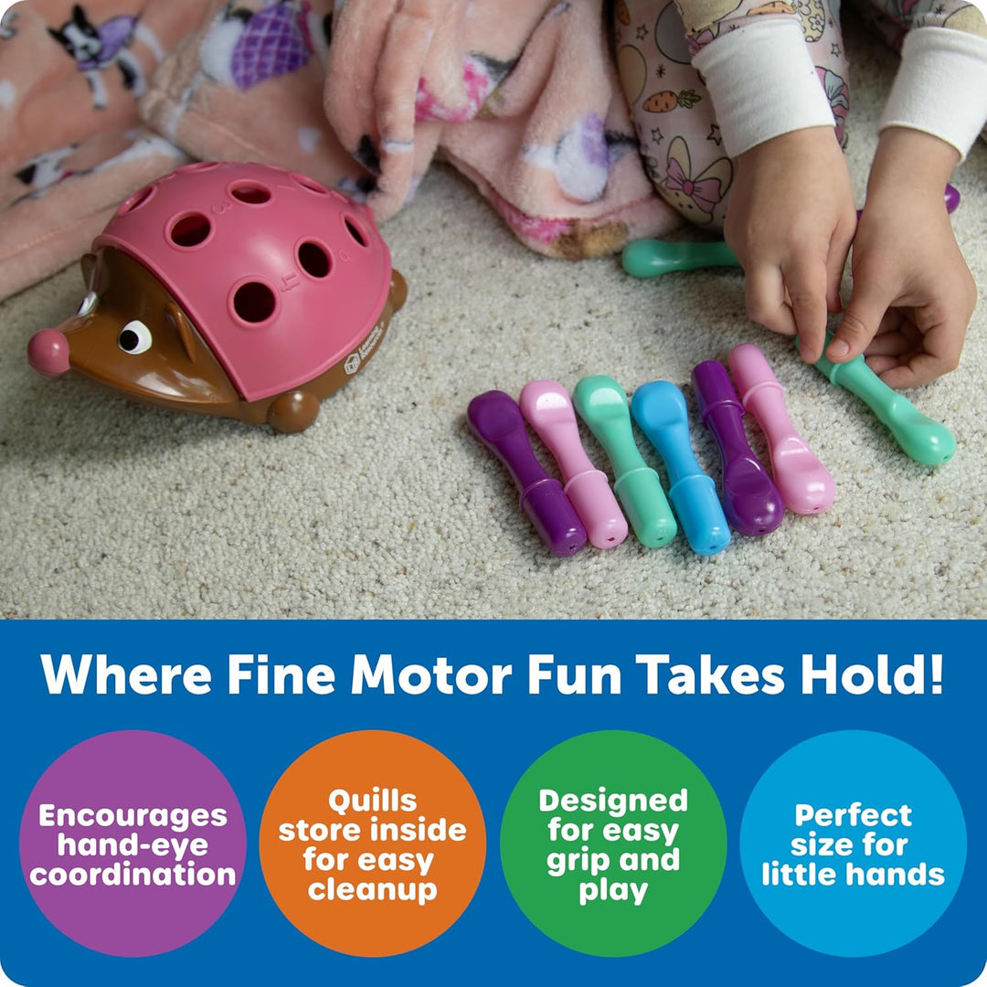 Learning Resources Spike – der feinmotorische Igel Rosa, 14 Stück, ab 18 Monate, feinmotorisches & s