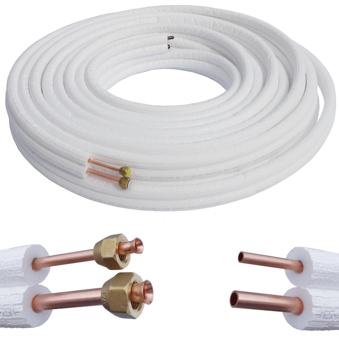Kältemittelleitung Kupferrohr 1/4" 3/8" 1m bis 25m Klimaanlage Wärmepumpe R134a, R290 R407C, R404H,
