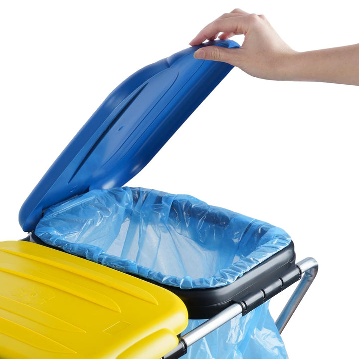Müllsackständer 60x40x70 cm Müllsackständer stabil 2 Ständer Müllsäcke 120L Buntes Müllsackhalter mi