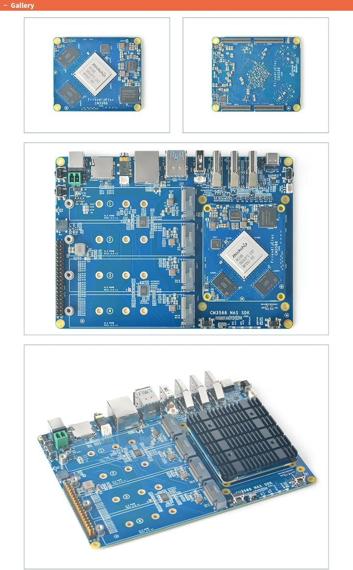 youyeetoo CM3588 Mini NAS Platform, up to 8K Video, RK3588,OpenMediaVault fit,16GB/8GB LPDDR4X, 4 x