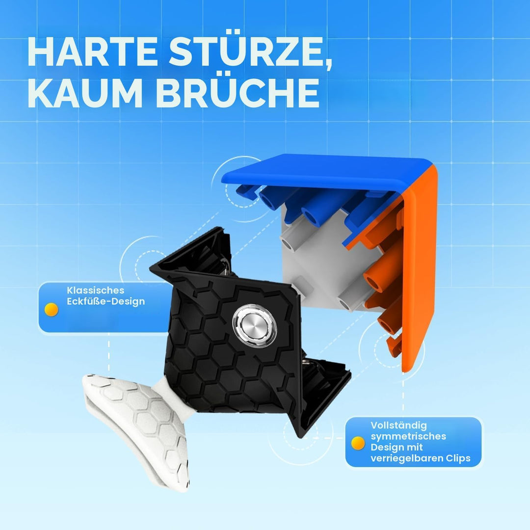 GAN 356 M, 3x3 Magnetischer Speedcube stickerlos Gans 356 M Zauberwürfel (Lite-Version 2020)