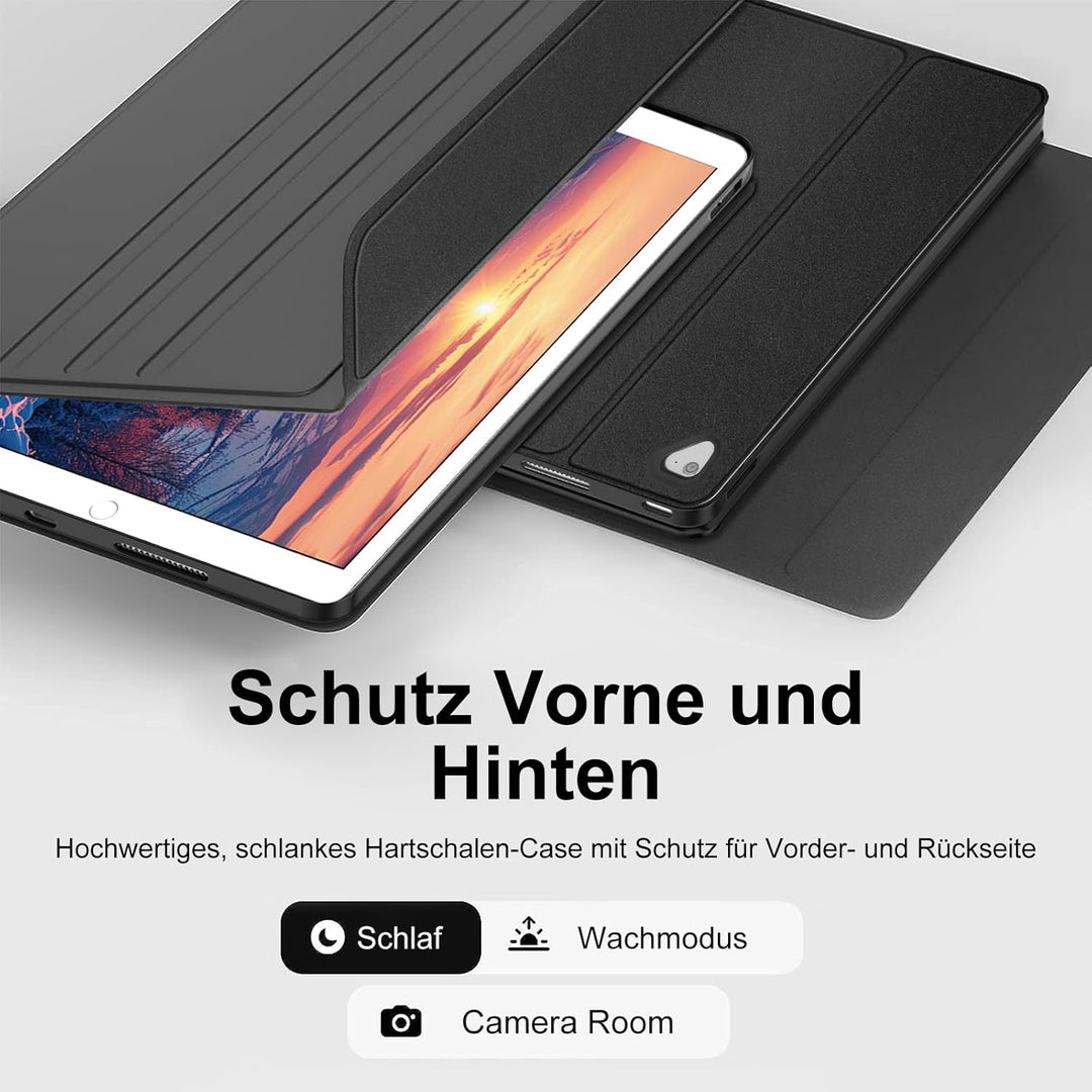 FOGARI Tastatur Hülle für iPad Pro 12.9 1./2. Generation, Tastatur für iPad Pro 12.9 2017/2015, Trac