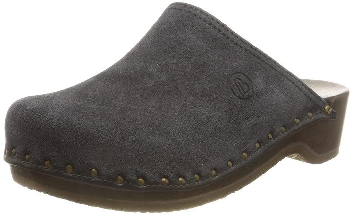 Berkemann Velours-Toeffler Unisex-Erwachsene Clogs 36 1/3 EU Blau, 36 1/3 EU Blau