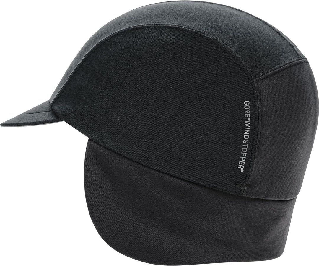 GORE WEAR Winddichte Fahrradkappe für Herren M-L Schwarz, M-L Schwarz
