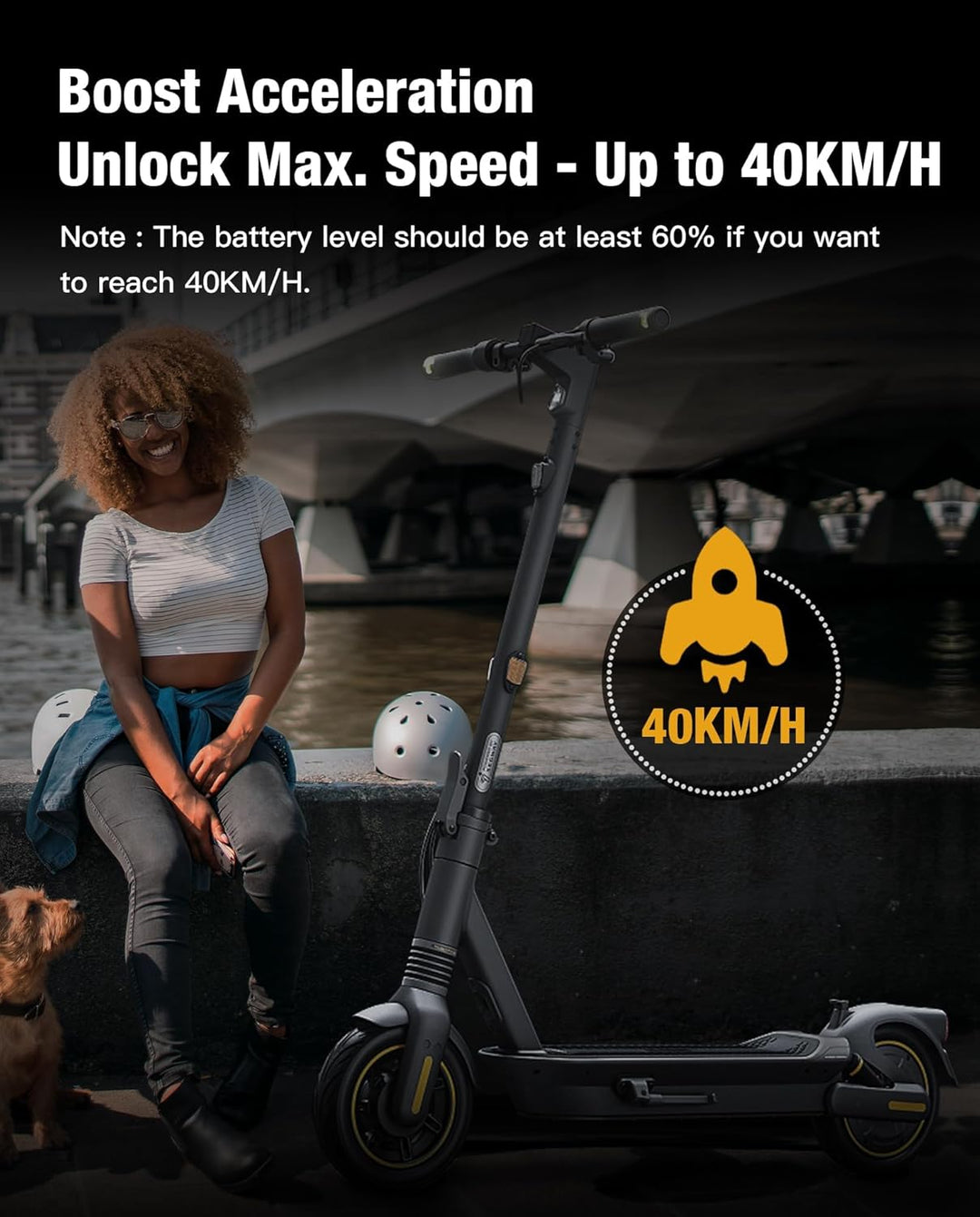 G2 Controller für Elektroroller Kompatibel mit Segway Ninebot Max G2 G2E G2D Kickscooter, 40 km/h Ne