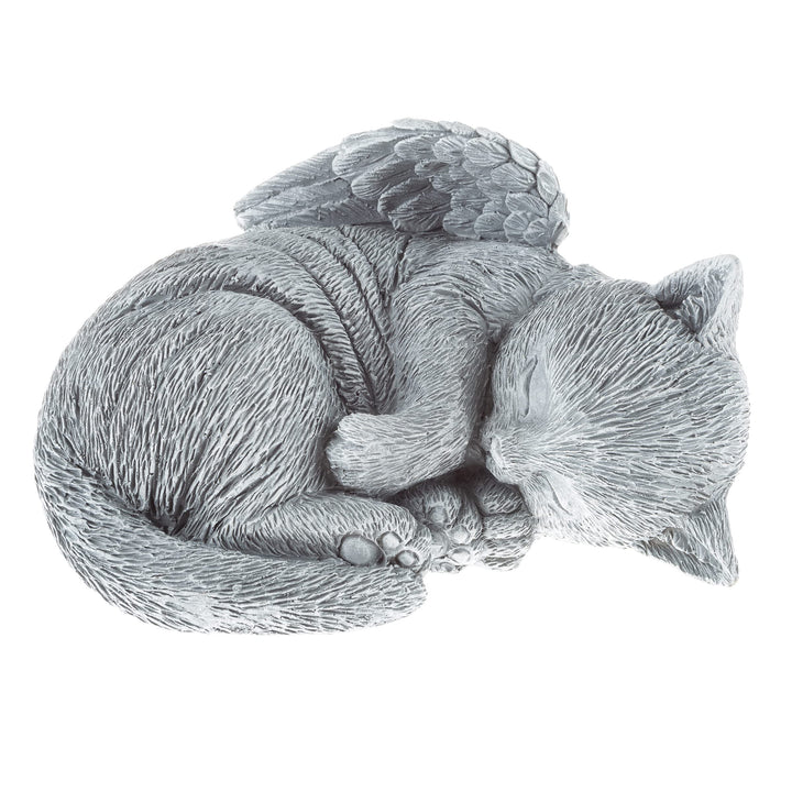 Pure Garden Gedenkstein für Katzen, friedliches schlafendes Kätzchen, Engelsstatue für Garten, Geden