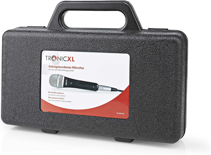 TronicXL Mikrofon dynamisch + Koffer + Kabel + Adapter XLR Klinke 6,35mm 3,5mm Universal Handmikrofo