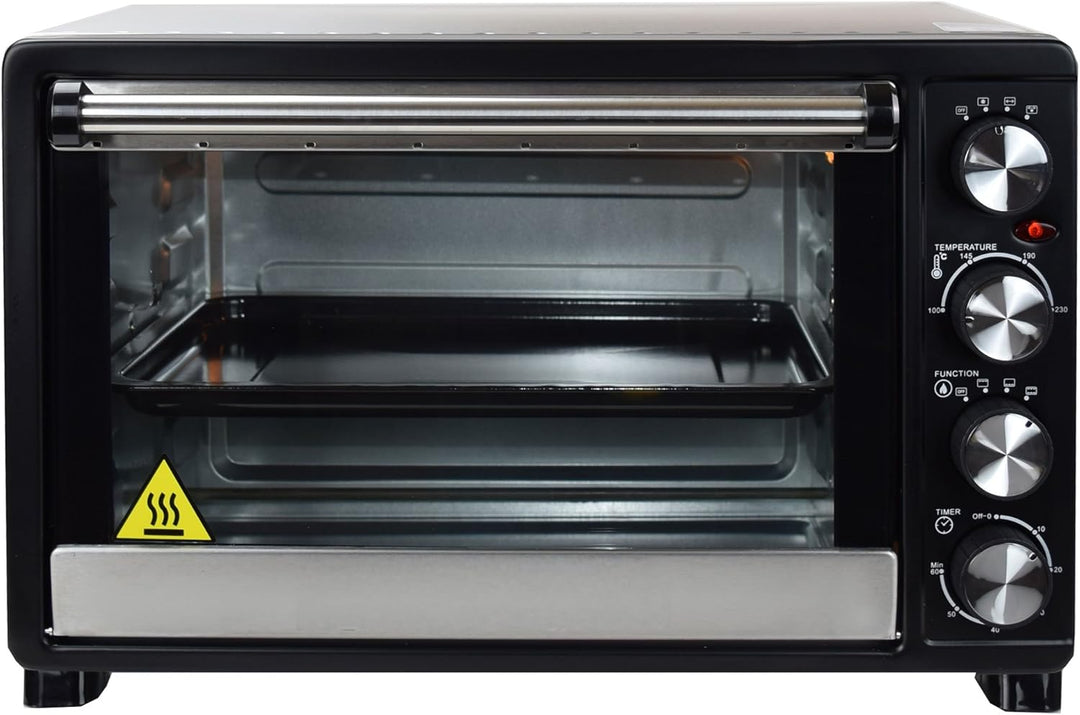 Syntrox Germany 45 Liter Mini Stand Backofen mit Umluft und Drehspiess Miniofen Minibackofen Pizzaof