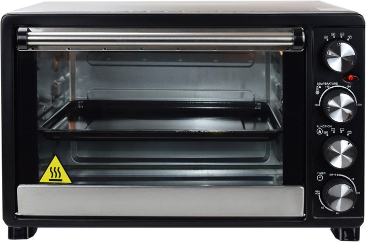 Syntrox Germany 45 Liter Mini Stand Backofen mit Umluft und Drehspiess Miniofen Minibackofen Pizzaof