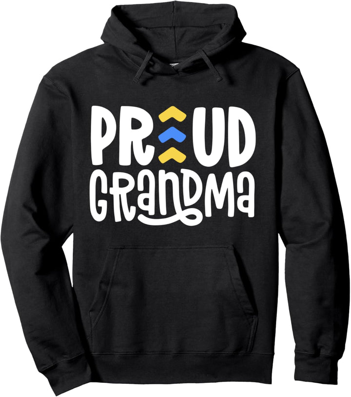 Down Syndrome Shirts Grandma Awareness Gift Lucky Arrows Pullover Hoodie