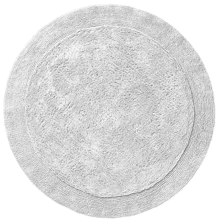 Erwin Müller Badematte, Badteppich Uni Serie Stuttgart weiss Grösse rund: 90 cm Ø - extra dick, hohe