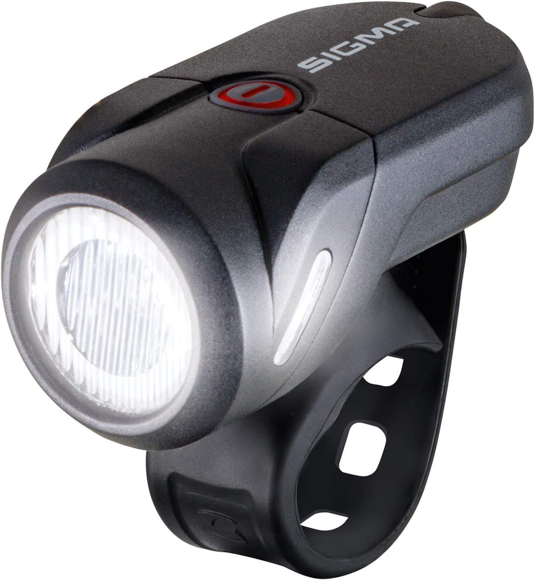 SIGMA SPORT - Aura 35 | LED Fahrradlicht 35 Lux | StVZO zugelassenes, akkubetriebenes Vorderlicht Si