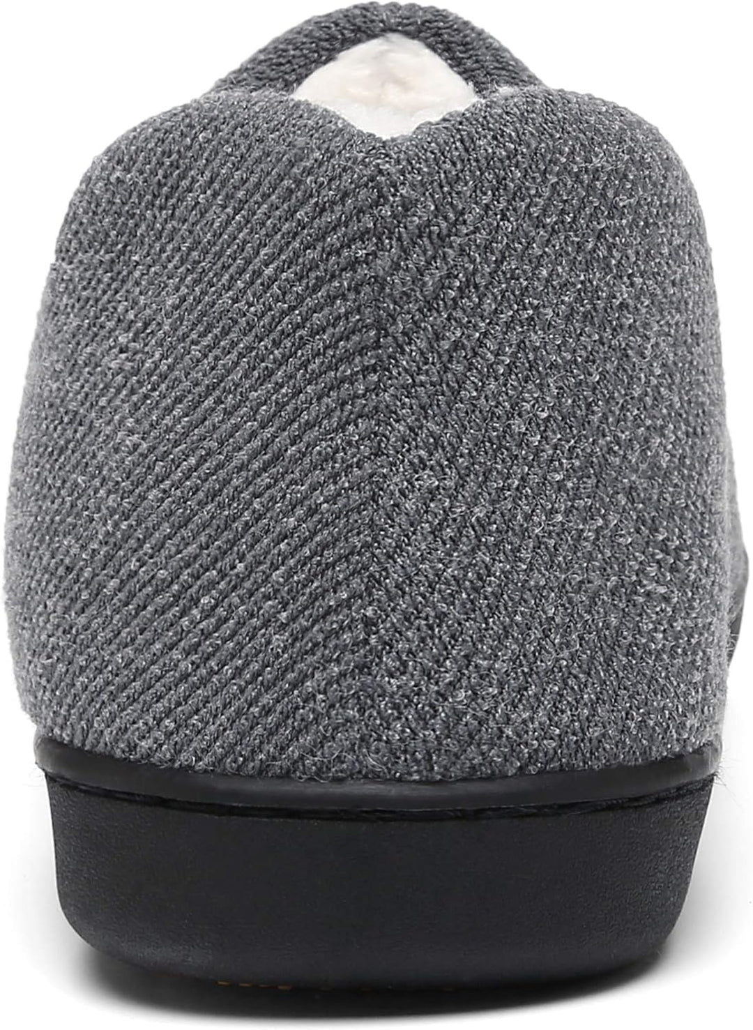 Mishansha Herren Winter Warme Hausschuhe Memory Foam Plüsch Pantoffeln,Gr.39-48, Grau 47 EU