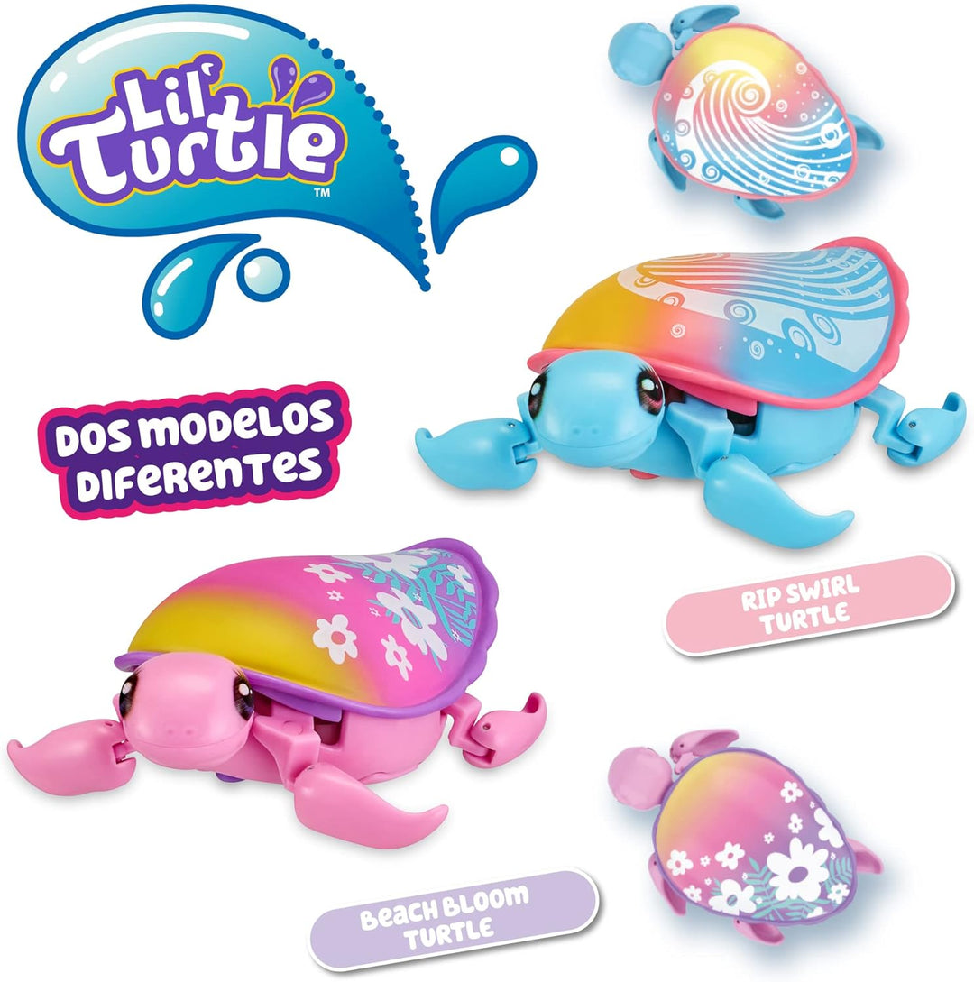 Little Live Pets Ripswirl Cute Schildkröten, interaktives Haustier, das im Wasser schwimmt und Sich
