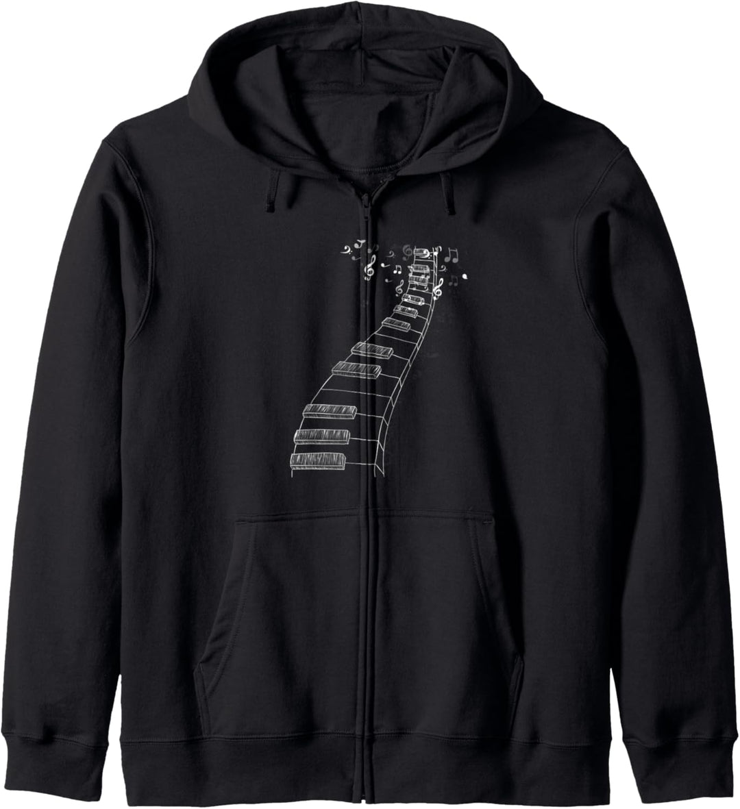 Klavier Piano Keyboard Pianist Noten Synthesizer Geschenk Kapuzenjacke