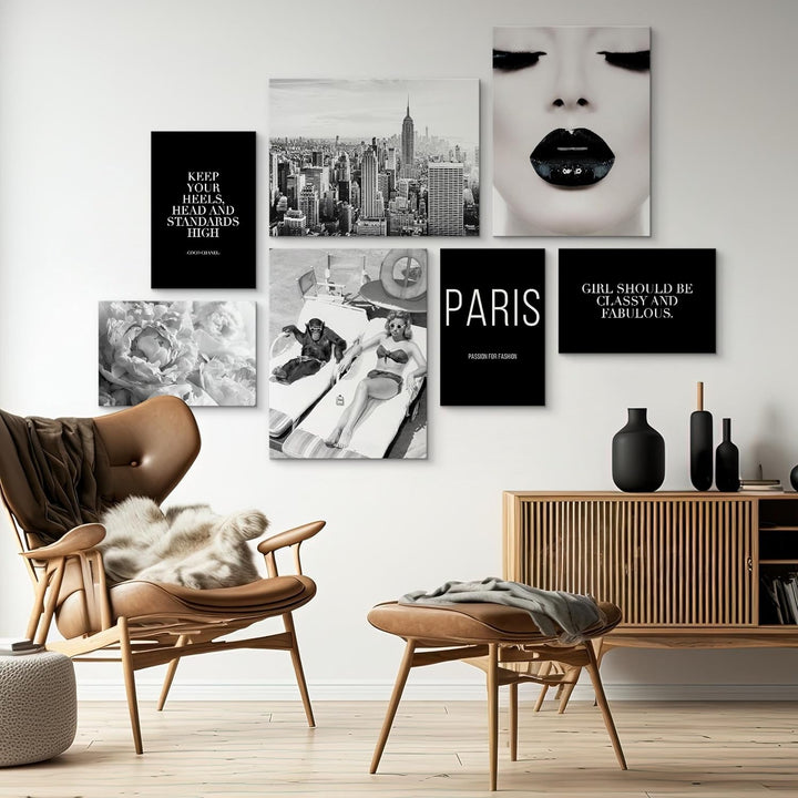 Muralo - Wandbilder Set - Leinwand Bilder Set Aufhängefertig - Bilder für Wohnzimmer Schlafzimmer -