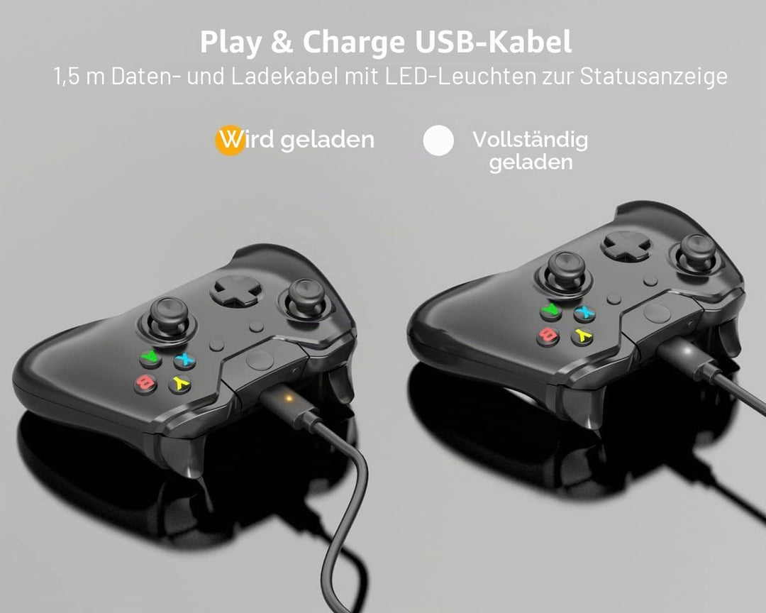 ElecGear Wiederaufladbare Lithium Ionen Akku für Xbox Controller, 1200mAh Li-Ion Batterien für Xbox