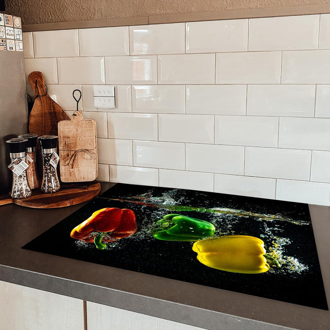 KitchenYeah© Herdabdeckplatte Einteilig Induktionsmatte Küche Abdeckung Ceranfeld Herd Abdeckplatte